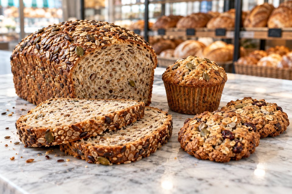 Gluten-free bread, muffin and cookies