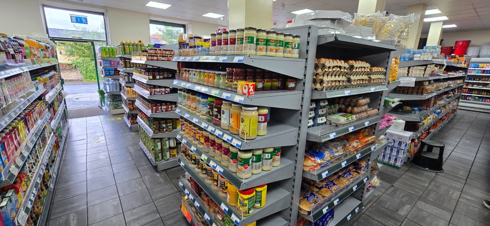 Grocery aisles at NH Foods